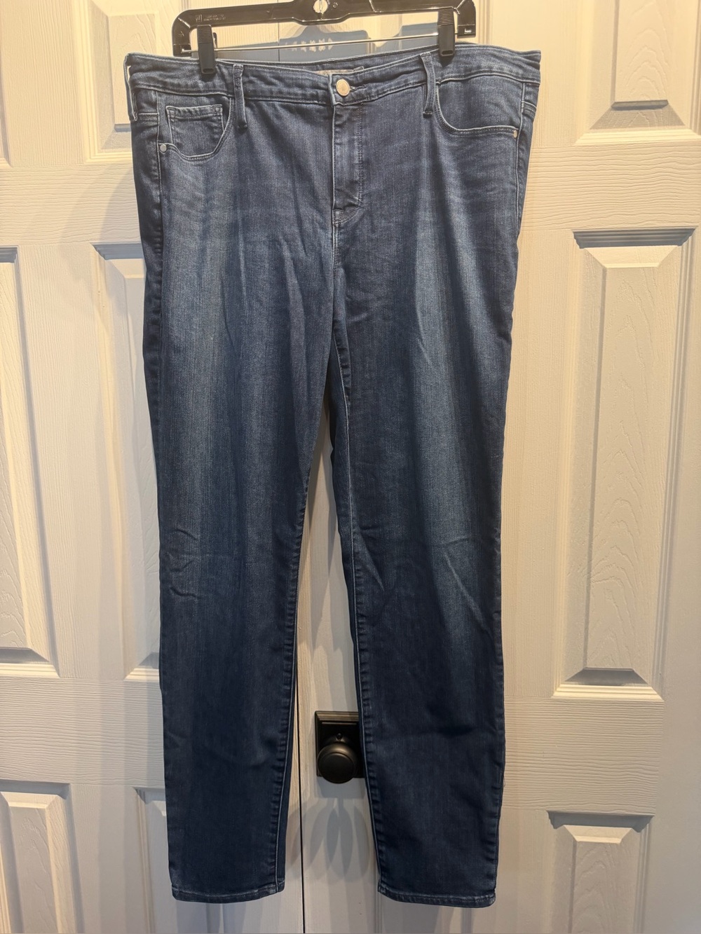 Like New Athleta Women's Dark Navy Skinny Super Stretch Jeans 16 Tall